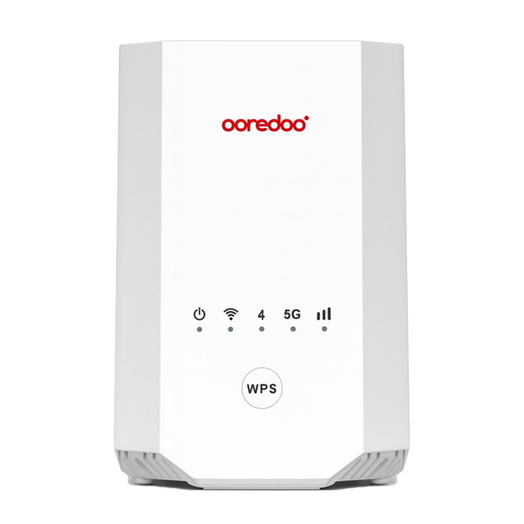 مودم 5G ZLT ooredoo X28 نمای روبه‌رو